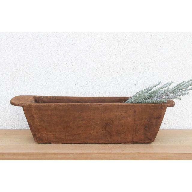 32" Long Rustic Farmhouse Dough Trough For Sale In Los Angeles - Image 6 of 6