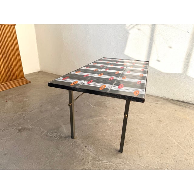Glazed Ceramic Coffee Table by Robert & Jean Cloutier ZG2, 1970s For Sale - Image 15 of 18