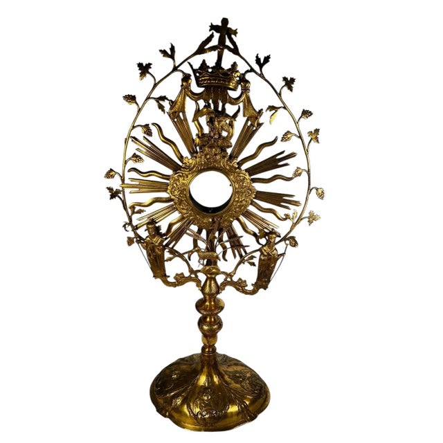 Late 18th Century Gilded Italian Monstrance For Sale In Dallas - Image 6 of 10