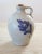 Vintage salt glazed ROWE pottery jug with handle. Entirely hand made by skilled artisans. We love it's timeless cobalt...