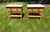 Bamboo and Rattan nightstands with laminate top and brass pulls/ Kenneth Bergenblad for DUX in Sweden during the 1970s