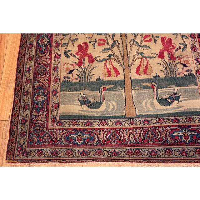 Nazmiyal Collection Antique Persian Kerman Rug For Sale - Image 9 of 10