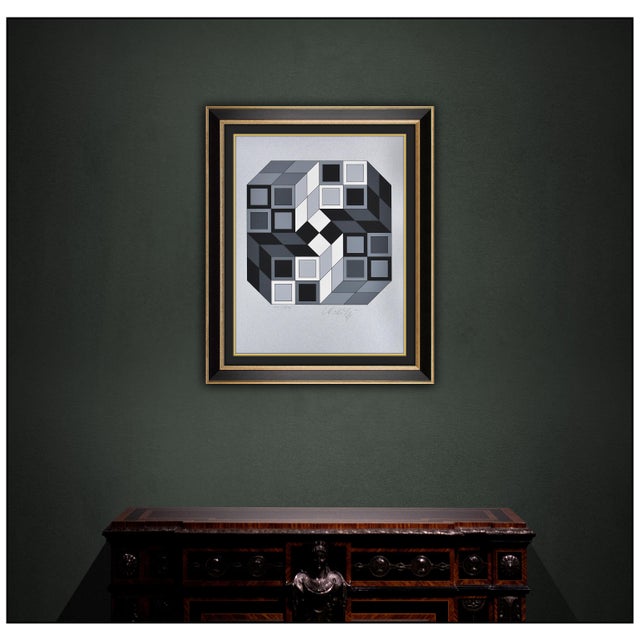 The artwork here, "Composition Silver", is a wonderful depiction of an abstract geometric shape, created with meticulous...