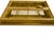 Italian Horchow Creazioni Artistiche Rococo Baroque Gold Leaf Cabinet Glass Shelves For Sale - Image 4 of 5