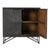 Ebony Geometric Wood Cabinet For Sale - Image 9 of 13