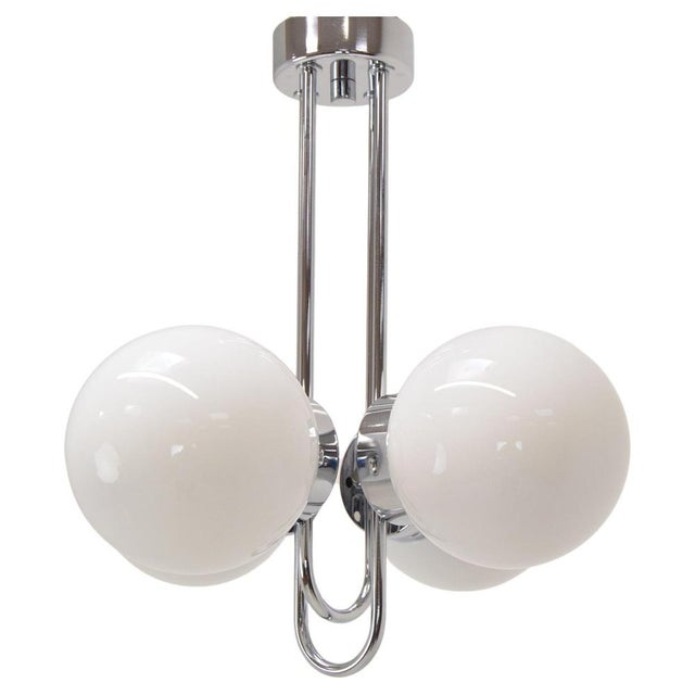 Mid-Centure Designed Chandelier attributed to Jílové Near Děčín, Czechoslovakia, 1970s For Sale - Image 14 of 14