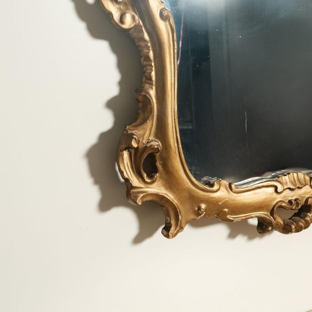 Gold Baroque Style Console and Mirror Set, 1940s, Set of 2 For Sale - Image 8 of 18