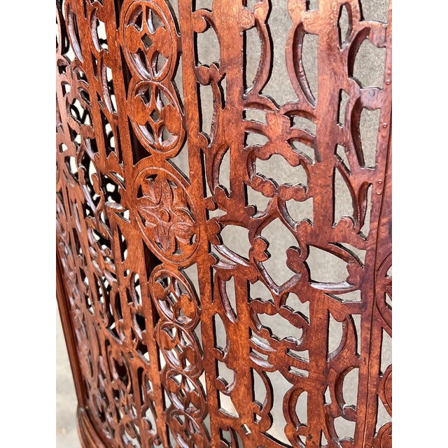 Louis XV Style Carved Walnut and Marble Top Console Table or Radiator Cover For Sale - Image 6 of 7