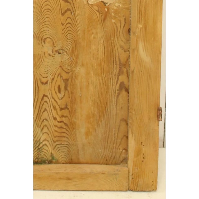 Rustic European Late 19th Century Double French Doors With Metal/Glass - a Pair For Sale - Image 3 of 5