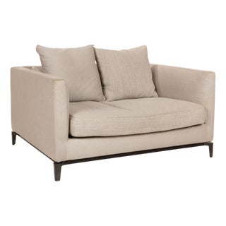 Andersen Lovechair in Beige Fabric from Minotti For Sale