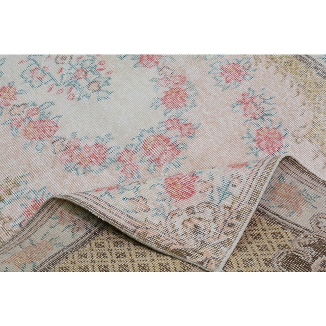 Turkish Vintage Turkish Anatolian Hand Knotted Wool Rug, 3'9''x7' For Sale - Image 3 of 3