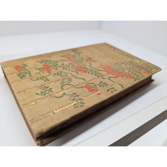 Antique Longfellow’s Poems Decorative Art Nouveau Cloth Book – H. M. Caldwell Co. c.1900 For Sale - Image 18 of 18
