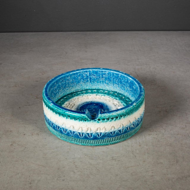 Ceramic Mid-Century Italian Ashtray or Catchall Dish by Aldo Londi for Bitossi c.1950-1960 For Sale - Image 7 of 9