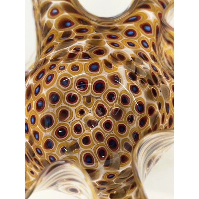 Vintage Murano Glass La Serenissima Millefiori Handkerchief Vase For Sale In Houston - Image 6 of 7