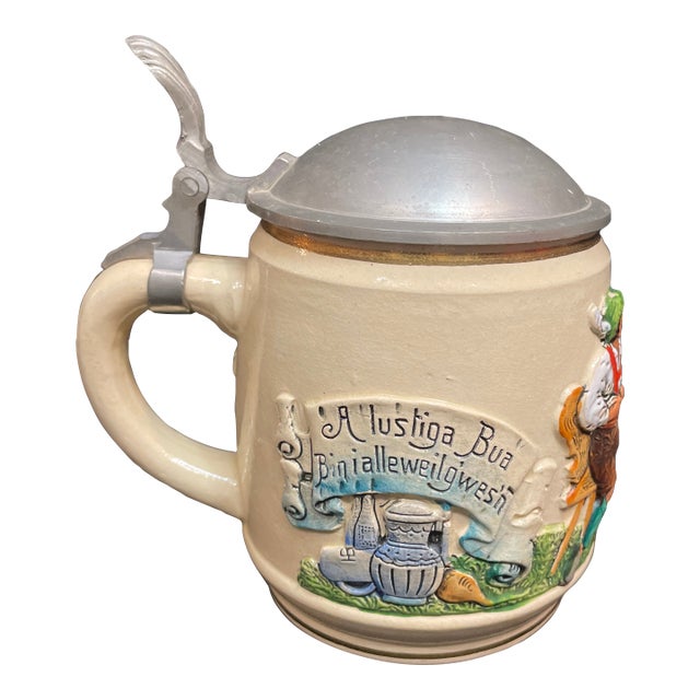 Early 20th Century Small German Beer Stein For Sale