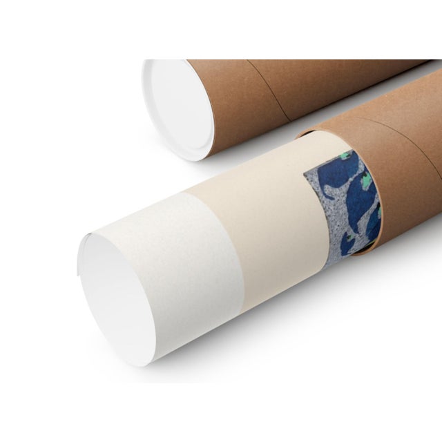 Paper Butterfly Pochoir Pattern, Art Nouveau Oriental Style, Vintage Art Print Reproduction, 18" × 24" For Sale - Image 7 of 7