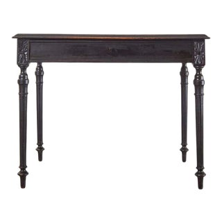 French Louis XVI Style Ebonized Writing Table For Sale