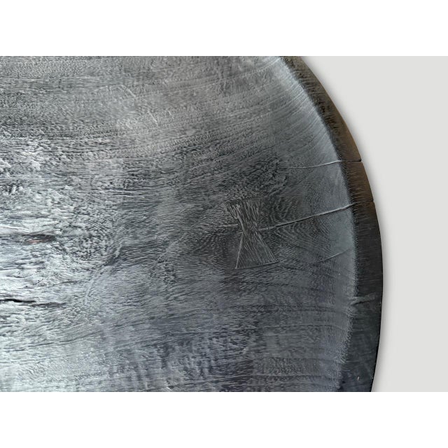 Andrianna Shamaris Impressive Large Charred Platter For Sale - Image 11 of 18