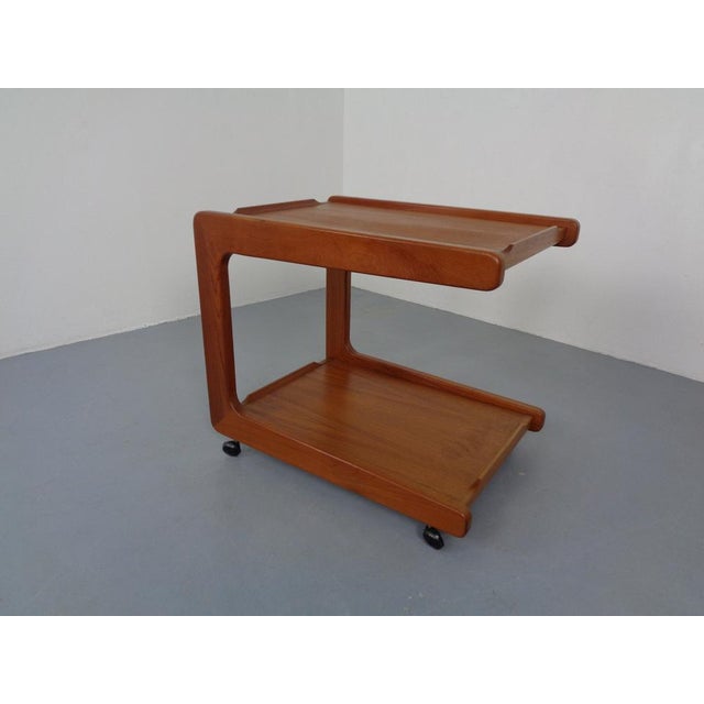Danish Teak Serving Cart, 1960s For Sale - Image 16 of 16