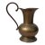 Vintage Brass Pitcher With Curved Handle and Warm Aged Patina For Sale