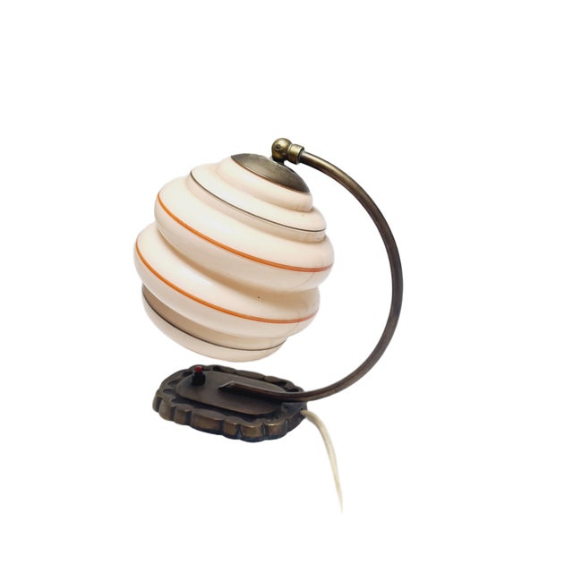 Art Deco Bedside Lamp, Belgium, 1950s For Sale - Image 11 of 12