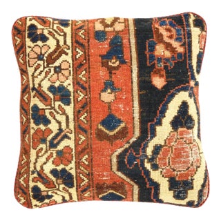 Pasargad Vintage Hand Knotted Farahan Rug Pillow For Sale