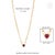 18k Solid Gold Paperclip Chain Necklace With 1.34 Ct Ruby Heart Pendant- 17inch For Sale - Image 12 of 17