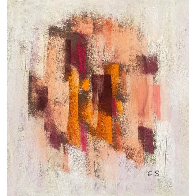 This gorgeous vintage Abstract pastel is by French artist Odette Helene Sable-Zilbermann (b.1924-2022), who also went by...