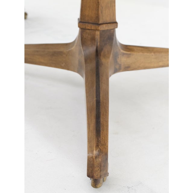 Pair Triangular Shape Marble Tops End Side Stands Lamp Tables Tomlinson Mint! For Sale - Image 13 of 15