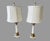 Vintage Alabaster & Bronze Table Lamps Neoclassical Marble Column Matching - a Pair For Sale - Image 9 of 9