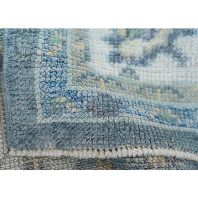 Textile Turkish Oushak Rug 2'11" x 10'1" #19182 For Sale - Image 7 of 8