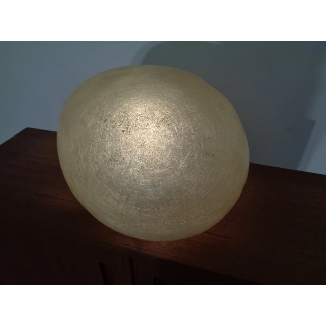 Beige Glass Fiber Table Lamp by André Cazenave for Atelier-A, 1960s For Sale - Image 8 of 14