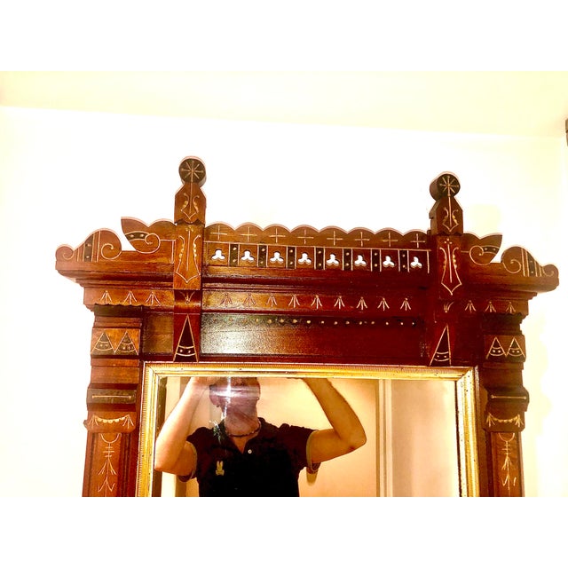 Late 19th Century Victorian Eastlake Mantle Mirror For Sale In New York - Image 6 of 13