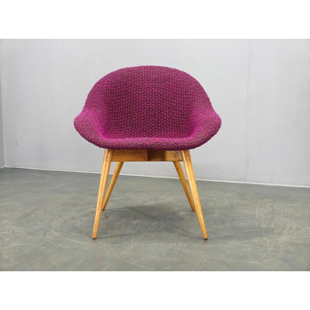 Shell Lounge Chair by Miroslav Navratil, Former Czechoslovakia, 1960s For Sale - Image 4 of 12