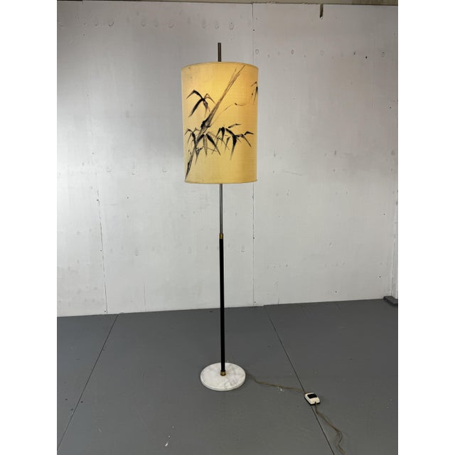 Mid-Century Modernist Italian Floor Lamp with Marble Base, 1950s For Sale - Image 9 of 14