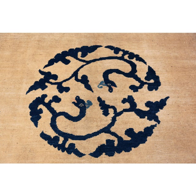 Nazmiyal Collection Antique Chinese Minimalist Rug For Sale - Image 4 of 8