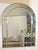 Hollywood Regency 1970s Venetian Arch Shaped Beveled Glass Brass Wall Mirror Hollywood Regency For Sale - Image 3 of 14