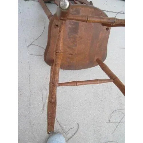 1960s 1960s Vintage Wood Spindle Back Ethan Allen Dining Side Chair For Sale - Image 5 of 12