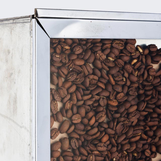 Vintage German Coffee Bean Dispenser with Chrome Front by Otto Kind, 1950s For Sale - Image 6 of 7