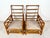Vintage Rattan Chinese Chippendale Lounge Chairs- A Pair For Sale In Tampa - Image 6 of 12