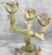 Gemstone Vintage Italian Onyx Stone Tulip Candelabra Candlestick Holders - Set of 3 For Sale - Image 7 of 11