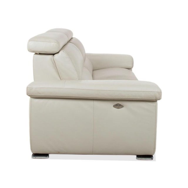 Cream Leather 3-Seater Sofa from Natuzzi For Sale - Image 15 of 18