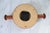 Late 20th Century Vintage Quartz Traditional Style Leather Wrapped Wooden Mantel Clock For Sale - Image 5 of 16