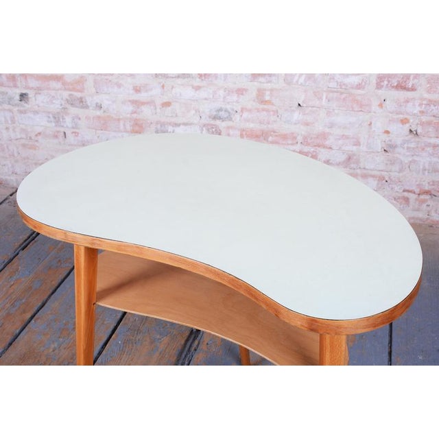 Wood Mid-Century Side Table in Beech and Plywood, Czech, 1950s For Sale - Image 7 of 10