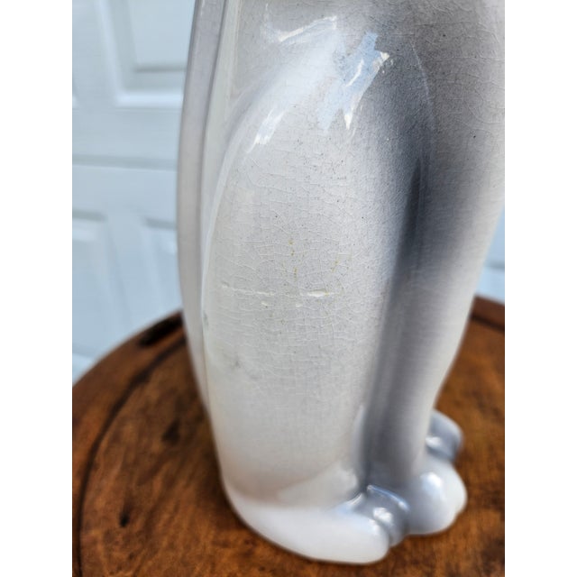Tall Mid-Century Modern Gray and White Cat For Sale - Image 10 of 14