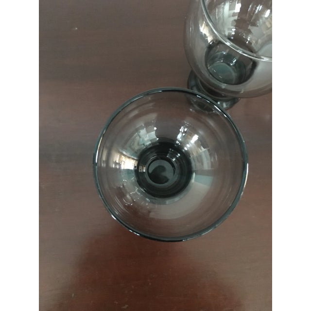 1960s Vintage Libbey Stax Smoke Gray Glass Tumblers- Set of 4 For Sale - Image 5 of 6