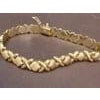 Vintage 14 Karat Yellow Gold 12 Gm X link Bracelet Unisex, 8 Inch Long For Sale - Image 16 of 18