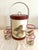 This vintage barware ensemble features illustrations by W. D. Gaither of Green-Winged Teal ducks perched on a rock in a...