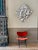Midentury Chair in Orange For Sale - Image 6 of 7