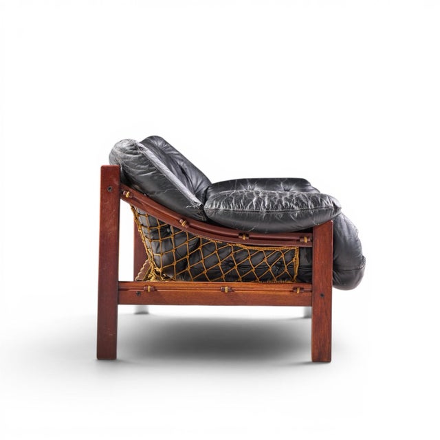 Brown Jean Gillon for Italma "Amazonas" Mid Century Brazilian Rosewood Sofa For Sale - Image 8 of 9